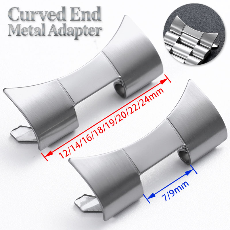 Curved Spring Bar - Kavisli Uçlu Paslanmaz Çelik Adaptör 12/14/16/18/19/20/22/24mm