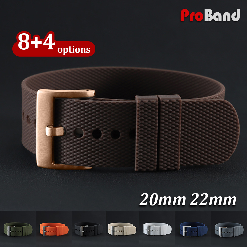 Nato Strap Nylon - Sportif Tek Parça Silikon Saat Kayışları