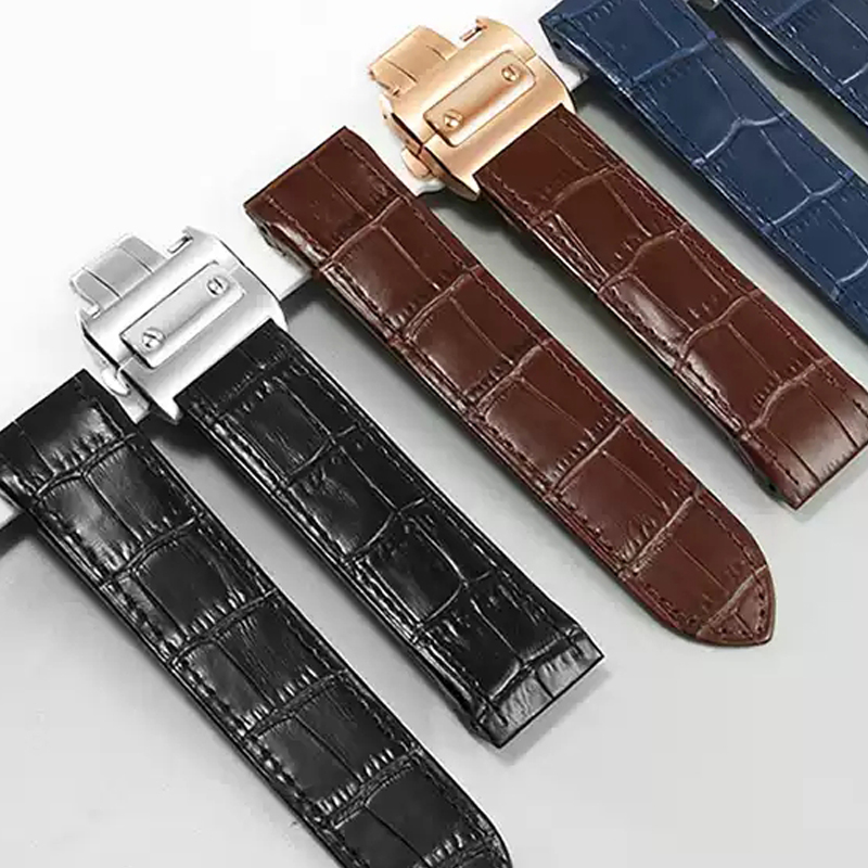 Cartier Watch Santos - Hakiki Deri Yüksek Kaliteli saat kayışı