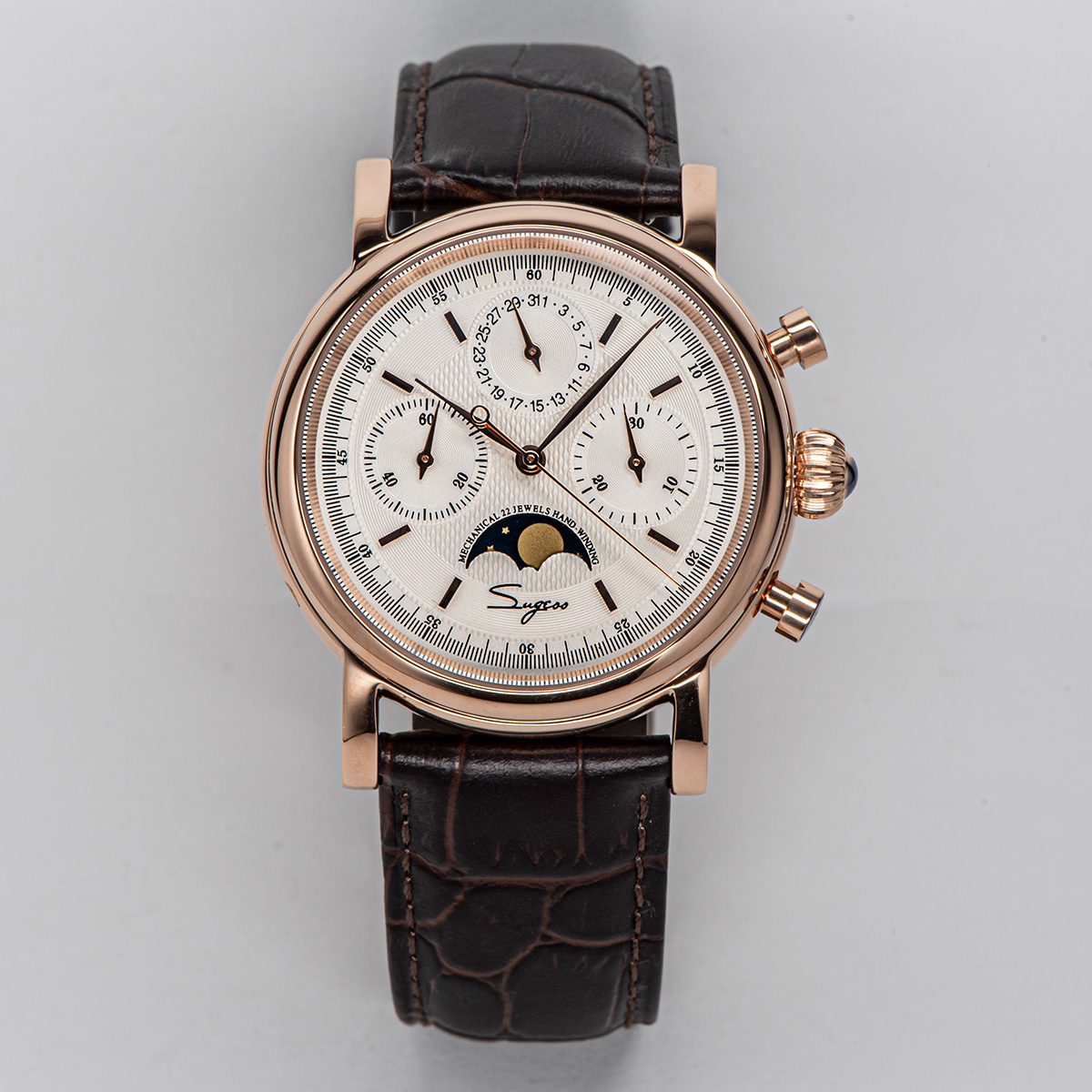 Omega Watch Constellation - Sugess Pilot Chronograph mekanik saatler Erkekler