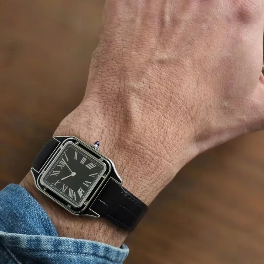 15,5 mm, 17,5 mm, 19 mm Timsah - Cartier Watch Santos incelemesi ve fiyatı