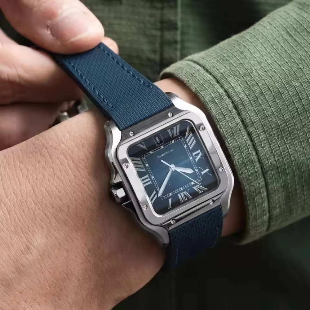 Cartier Santos Sailcloth FKM K - Cartier Watch Santos incelemesi ve fiyatı