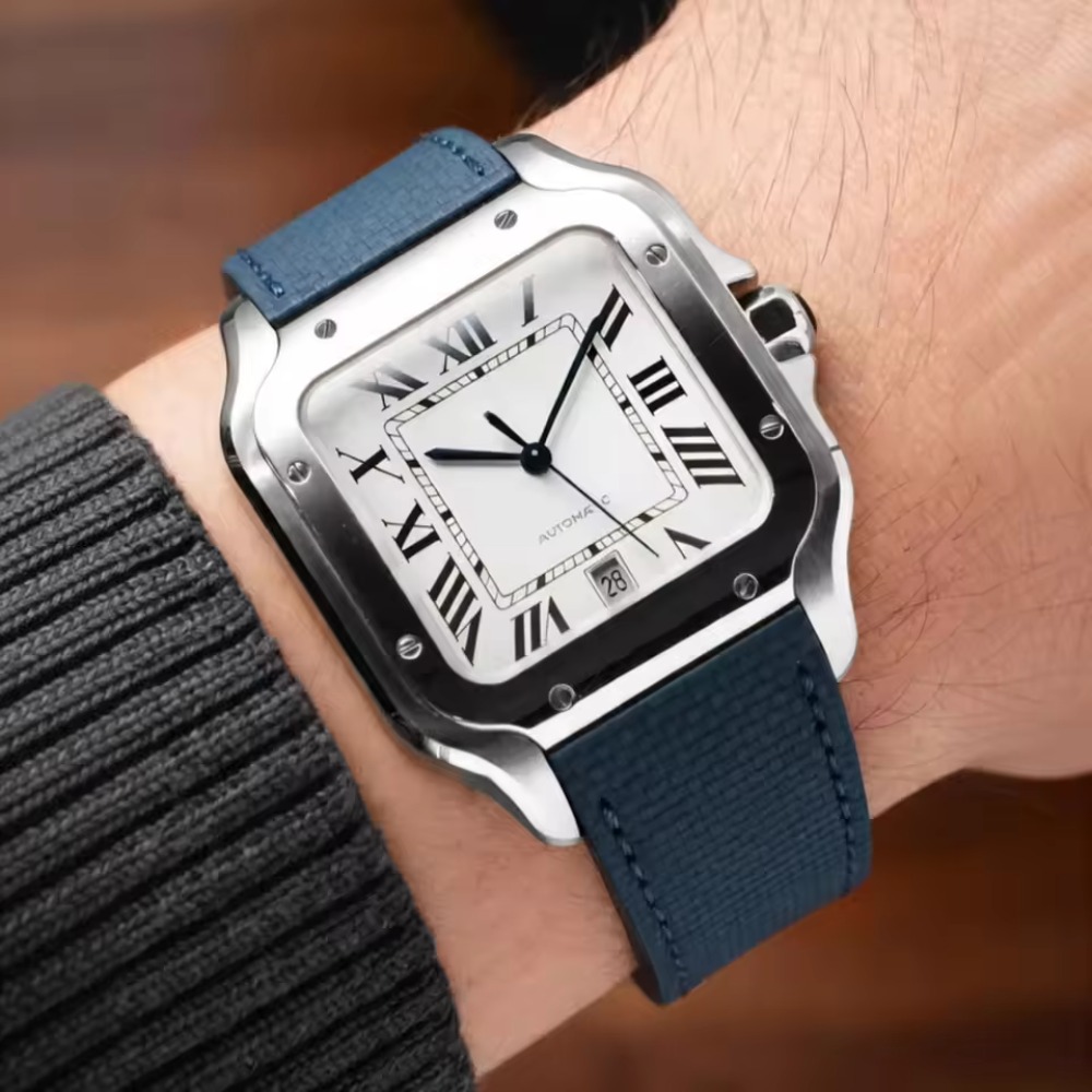 Cartier Santos Sailcloth FKM K - Cartier Watch Santos incelemesi ve fiyatı